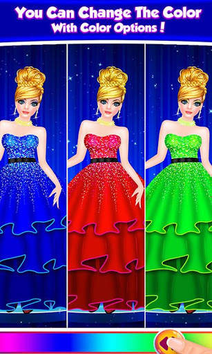 Prom Party Fashion Doll Salon Dress Up Game screenshot 10