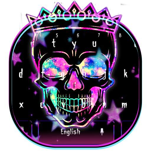 Galaxy Star Skull Keyboard 10001003