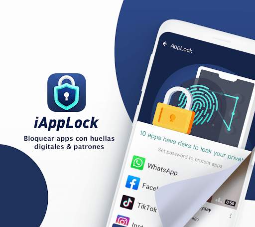 Lock App & Galería, Huella digital & PIN, iAppLock screenshot 1