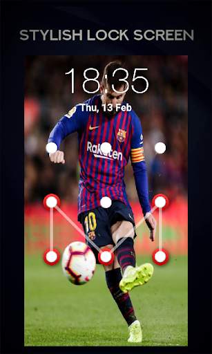 Messi Lock Screen Barcelona 8 تصوير الشاشة