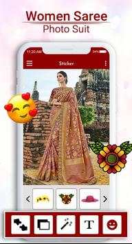 Women Saree Photo Suit 5 تصوير الشاشة