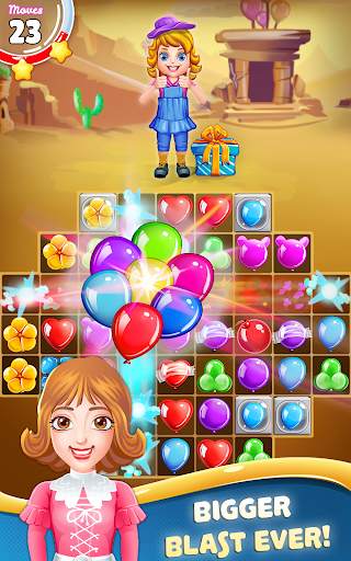 Balloon Burst Paradise: Free Match 3 Games screenshot 2