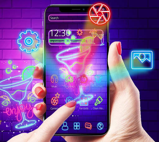Neon Night Bar Theme screenshot 3