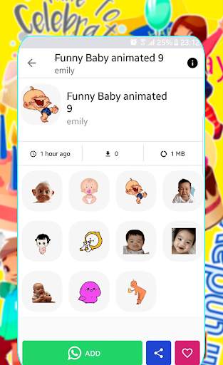 Funny Babies Animated Sticker maker for whatsapp👶 screenshot 5
