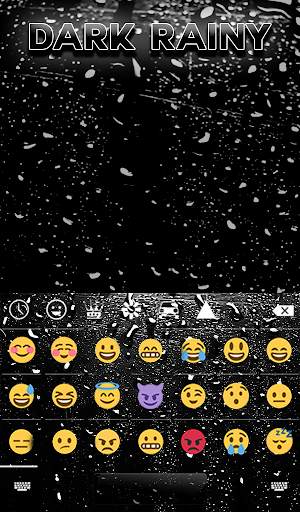 Dark Rainy Keyboard Wallpaper screenshot 4
