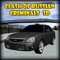 Clash of Russian criminals 3D logo