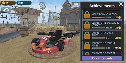 Racing Kart 3D: Desert race screenshot 8