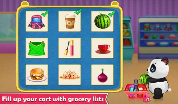 Panda Supermarket Shopping Fun screenshot 2