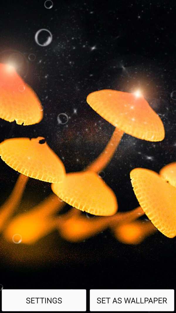 Mushrooms Live Wallpaper स्क्रीनशॉट 5