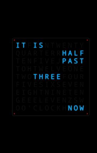 Word Clock Daydream screenshot 1