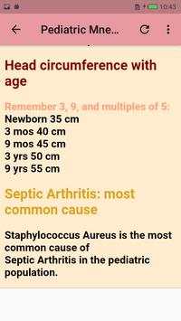 Pediatric Mnemonics screenshot 2