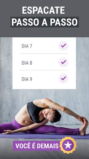 Exercícios de alongamento - fazer um espacate screenshot 3