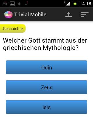 Trivia Mobile screenshot 1