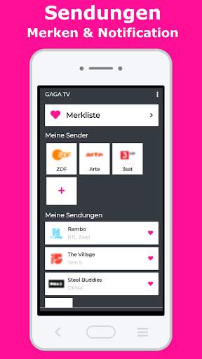 GAGA TV - Fernsehprogramm App mit LIVE TV Programm screenshot 4