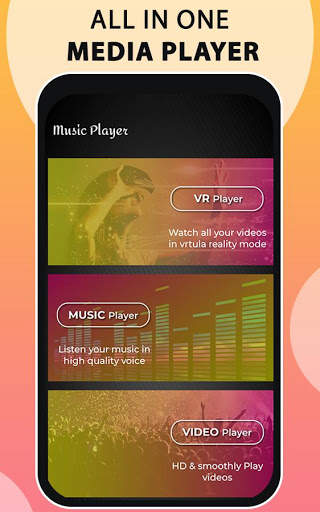 Media Player - Audio Video Player with VR Player screenshot 1