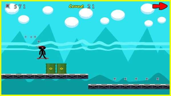 Stickman Skate Ninja screenshot 2
