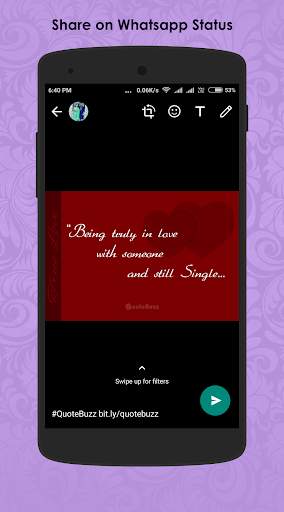 QuoteBuzz - Love Quotes, Life Quotes & Status screenshot 11
