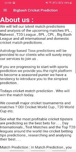INCREDIBLE CRICKET PREDICTION screenshot 3