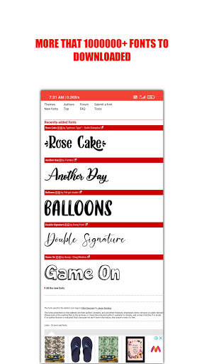 DaFonts Lite screenshot 3