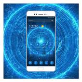 Blue Silver Tech Circle Theme 1.1.4