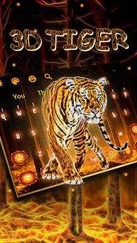 Tema Keyboard Tiger 3D screenshot 1