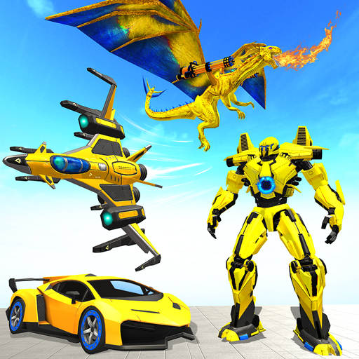 Dragon Robot Air Jet Transform Robot Shooting Game 2.8