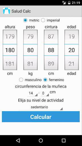 Salud Calc screenshot 1