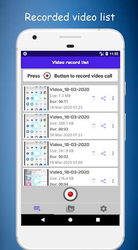 Video call recorder for whatsapp screenshot 1