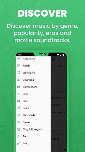 Raaga Hindi Tamil Telugu Songs screenshot 2