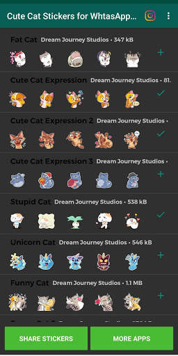 Cute & Funny Cat Sticker For WhatsApp - WAStickers screenshot 2