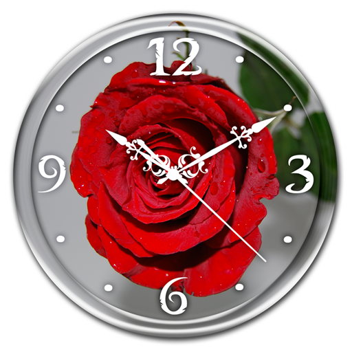 Rose Clock Live Wallpaper icon
