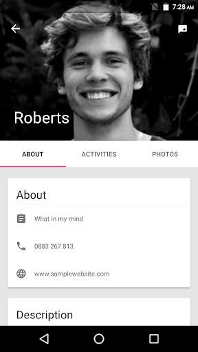 Social App - Material UI Template screenshot 4