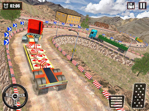 Offroad Snow Trailer Truck Driving Game 2020 screenshot 8