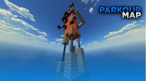 100 levels parkour for Minecraft screenshot 3