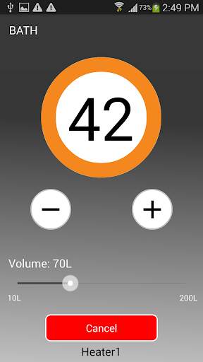 Rheem EZI SET Smartphone Temperature Control 3 تصوير الشاشة