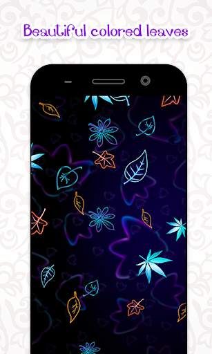 Neon Leaves Live Wallpaper screenshot 3