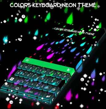 Colors Keyboard Neon Theme screenshot 1