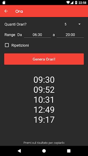 Randomizer  Generatore Casuale - Sceglie per Te screenshot 7