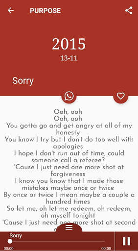 All Justin Bieber Songs Lyrics screenshot 3