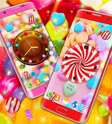 Candy Clock Wallpaper 🍬 Sweet Live Wallpapers screenshot 6