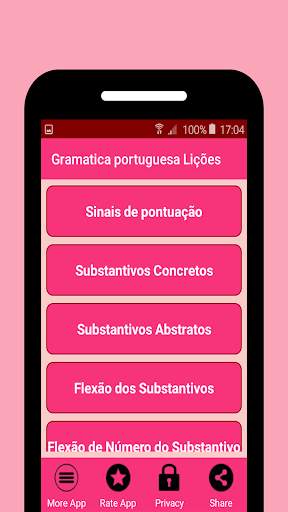 Gramática Portuguesa Lições 2 تصوير الشاشة
