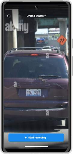Mobile LPR screenshot 2