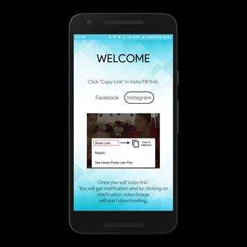 FBInsta - Download Facebook & Instagram Media screenshot 1