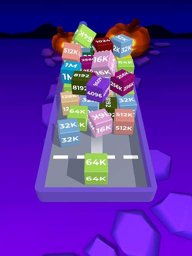 Chain Cube 2048: 3D Merge Game screenshot 8