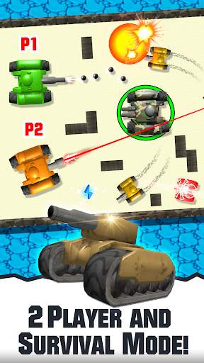 2 Player Tank Wars screenshot 1