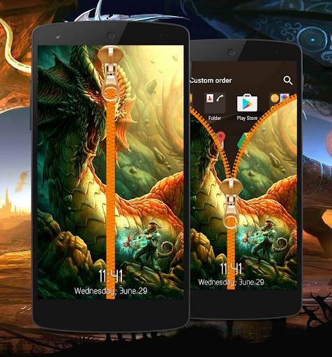 Dragon Zipper Lock Screen screenshot 5