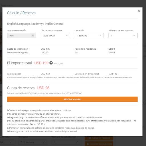 Language Study Abroad Booking Platform screenshot 4
