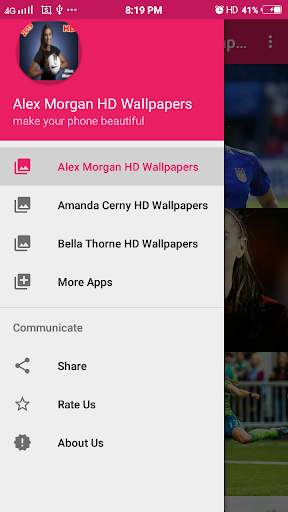 Alex Morgan HD Wallpaper screenshot 3