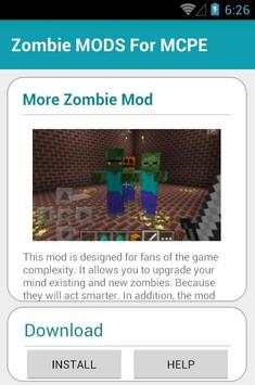 Zombie MODS FOR MCPE screenshot 3
