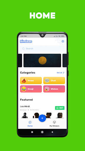 Bindaas: Hindi WASticker App screenshot 1